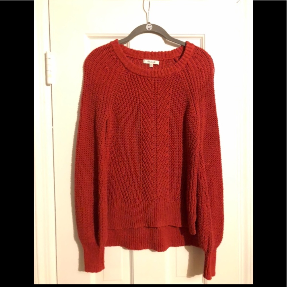 Madewell XXS cable sweater; EUC - looks brand new